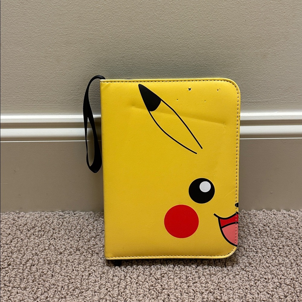 Yellow Pikachu Themed collectors book